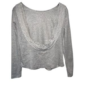 Backless Gray Sweater